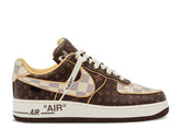 NIKE AIR FORCE 1 LOUIS VUITTON OFF-WHITE BROWN